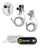 Clothing Clip Ear Buds with Custom Color Option