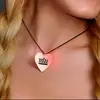 Color Changing Heart Shaped Flashing LED Fashion Necklace