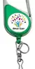 Color Chrome Carabiner ID Badge Reel (“J” Hook & Split Ring)