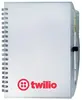 Color-Pro Spiral Unlined Notebook with Pen (5 3/4" x 7")