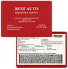 Custom Vinyl Insurance Card Holder - Long Side Opening