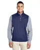 CORE365 Men's Techno Lite Three-Layer Knit Tech-Shell Quarter-Zip Vest
