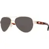 Costa Del Mar Loreto Sunglasses(Frame) Rose Gold; (Lens) Gray, 580P