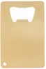 Personalized Brushed Gold Credit Card Bottle Opener