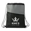 Promotional Cross Weave Zippered Drawstring Bag