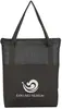 Crosshatch Non-Woven Zippered Tote Bag