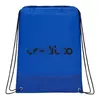 Custom Crossweave Heat Sealed Drawstring Bag