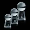 Optical Crystal Ball on Tall Base - Business Award