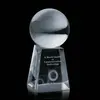 Optical Crystal Ball on Tall Base - Business Award