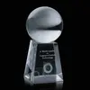 Optical Crystal Ball on Tall Base - Business Award