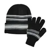 Cuff Beanie And Gloves Set