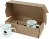Custom 16 Oz. Enamel Camping Mug Gift Set – Two Speckled Mugs in Eco Box