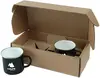 Custom 16 Oz. Enamel Camping Mug Gift Set – Two Speckled Mugs in Eco Box