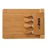 5-Piece Magnetic Bamboo Cheese Board Set