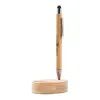 Bamboo Magnetic Stylus Pen & Phone Stand