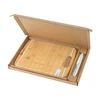 Bamboo Sharpen-It™ Cutting Board with Knife Gift Box Set