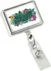 Branded Custom Chrome Badge Reel (Rectangular Shape) - Pack of 100
