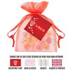 Custom Conversation Heart Organza Bags