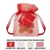 Custom Conversation Heart Organza Bags