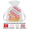 Custom Conversation Heart Organza Bags