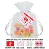 Custom Conversation Heart Organza Bags