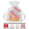 Custom Conversation Heart Organza Bags