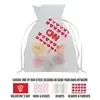 Custom Conversation Heart Organza Bags