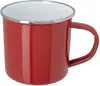 Custom Enamel Mug with Stainless Steel Rim - 11.8 oz.