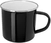 Custom Enamel Mug with Stainless Steel Rim - 11.8 oz.