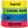 Personalized L-Shaped Plastic Tri-laminate Wristbands - High-Security, Waterproof