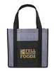 Custom Laminated Heathered Non-Woven Grocery Tote Bag