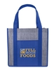 Custom Laminated Heathered Non-Woven Grocery Tote Bag