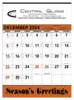 Custom Orange & Black Contractor's Memo Calendar (13-sheet)