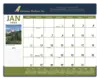 Custom Scenic Desk Pad Calendar