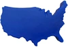 Custom Printed USA Map Stress Reliever