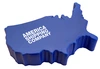 Custom Printed USA Map Stress Reliever