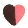 Dark Chocolate Dipped Strawberry Heart Cookie