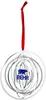 Custom Logo Decorative Holiday Ornament, 4" Promotional Festive Decoration