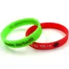 Debossed & Color Filled Silicone Bracelets: 12mm