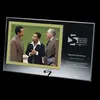 Delaware Custom Crystal 4x6 Photo Frame - Gold Trimmed for Business Promotions