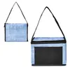 Denim Pattern Non-Woven 6 Pack Lunch Bag