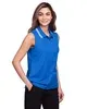 Devon & Jones CrownLux Performance® Ladies' Plaited Tipped Sleeveless Polo