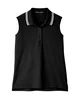 Devon & Jones CrownLux Performance® Ladies' Plaited Tipped Sleeveless Polo