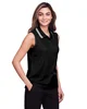 Devon & Jones CrownLux Performance® Ladies' Plaited Tipped Sleeveless Polo