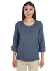 Devon & Jones Ladies' Central Cotton Blend Mélange Knit Top