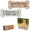 Custom Printed Dog Bone Photo Holder