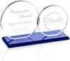 Custom Double Elgin Glass Award with Beveled Base