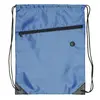 Drawstring Backpack - Drawstring Sports Bag w/ Front Zipper