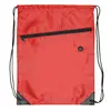 Drawstring Backpack - Drawstring Sports Bag w/ Front Zipper