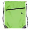Drawstring Backpack - Drawstring Sports Bag w/ Front Zipper